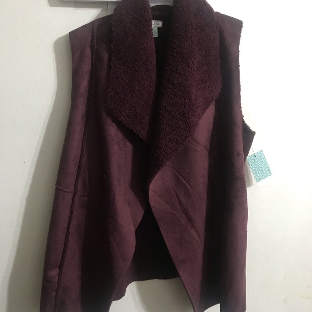 Women’s Sleeveless Faux Suede Vest